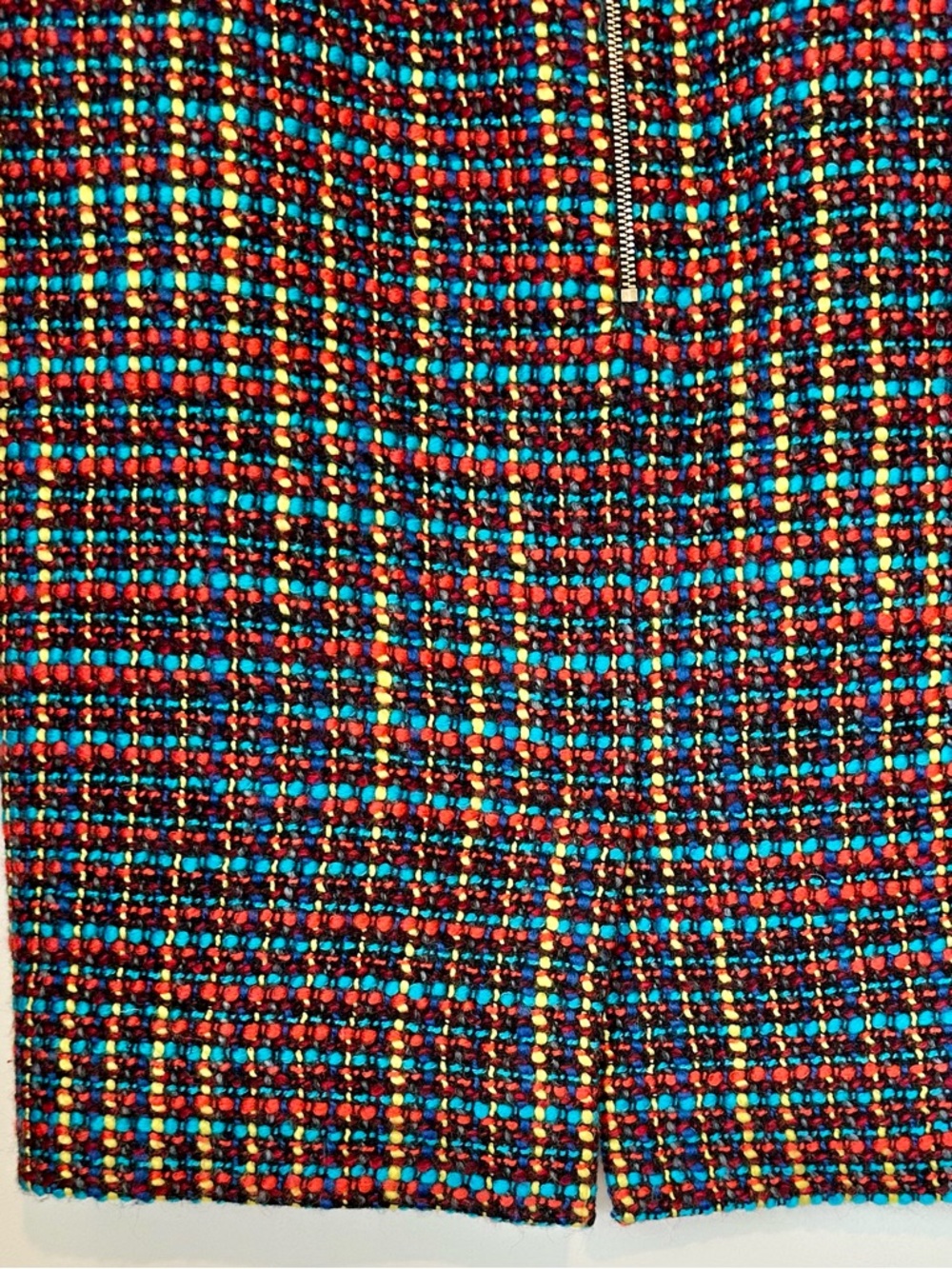 kate spade Rainbow Multicolor Tweed Pencil Judy Skirt - Size: 10 - Picture 7 of 8